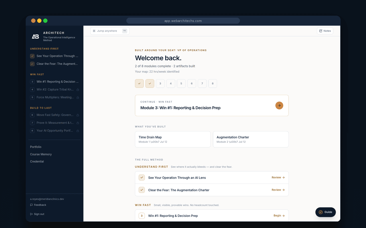 Build the full portfolio